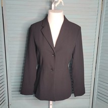 Covington Womens Jacket Blazer Black 2 Button Sz 4 Long Sleeve Lined - £19.75 GBP