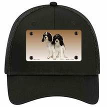 Cavalier King Charles Spaniel Dog Novelty Black Mesh License Plate Hat - £22.92 GBP