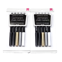 2 Pack American Crafts Permanent Chalk Markers AC Paint Like Ink  - $19.99