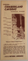 Vintage Cimberland Caverns brochure McMinnville Tennessee - £6.18 GBP