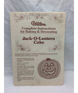 Wilton Jack-O-Lantern Cake Pan Instructions For Baking And Decorating - $12.40 CAD