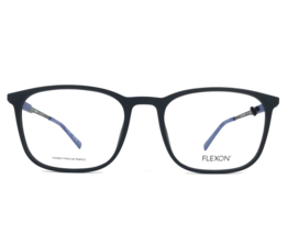 Flexon Eyeglasses Frames EP8017 002 Matte Black Blue Square Full Rim 54-... - £74.28 GBP