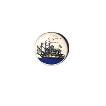 Patriotic Steamboat Ferry Theme Small Pin Vintage - $149.44 MXN Patriotic Steamboat Ferry Theme Small Pin Vintage - $149.44 MXN