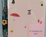 Starbucks Ban.do Set of 2 Notebooks Bando Yes Fun Flowers OMG its Cold NWT - £15.65 GBP