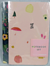 Starbucks Ban.do Set of 2 Notebooks Bando Yes Fun Flowers OMG its Cold NWT - $19.95