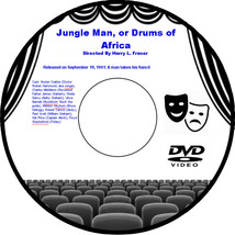 Jungle Man, or Drums of Africa 1941 DVD Movie Adventure Buster Crabbe Charles Mi - £3.92 GBP