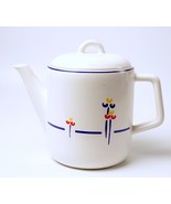 Teapot Tea Pot Cute Tulips Riva Designs Japan Pristine Vintage Item - £18.15 GBP