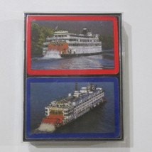 Vintage Souvenir Playing Card Decks Delta Mississippi Queen Steamboat - £13.99 GBP