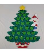 Advent Calendar Jeweled Felt Hand Embroidered Sequined XMAS Tree Handmad... - $120.00
