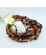 1990s Jay FEINBERG Strongwater Multi Strand Bead Necklace - $176.95