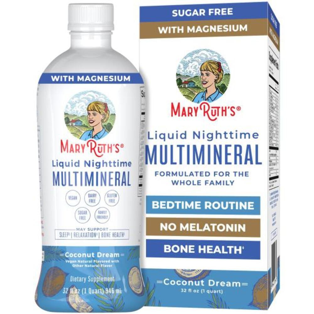 MaryRuth Organics Liquid Nighttime Multimineral | 32 Oz 10/2025 - $29.45