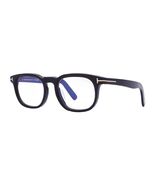 Tom Ford FT5930-D-B 001 Shiny Black/Clear Blue Light Block 52mm Eyeglass... - $328.34 CAD