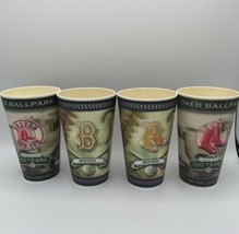 Lot of 4 BOSTON RED SOX &amp; Lenticular 3D Fenway Park 100 Yrs &amp;  Capital CUPS - £0.75 GBP