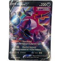 Jumbo Pokemon Card Hoopa V SWSH176 Fusion Strike Hologram 7-1/4&quot; x 5&quot; 2021 Large - £3.93 GBP