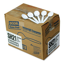 Dixie SH217 1000-Pc/CT Heavyweight PS Soup Spoons - WHT New - £79.12 GBP