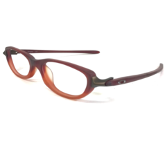 Vintage Oakley Eyeglasses Frames Tangent 11-715 Lava Matte Red Orange 48... - $55.73