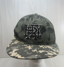 Hurley digital camo palm trees Logo Snapback Hat green one size flat brim - £9.67 GBP