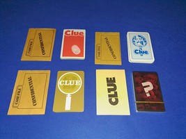 4 Complete Sets of Cards for CLUE Board Game 1963 1972 1986 2013 - £12.77 GBP