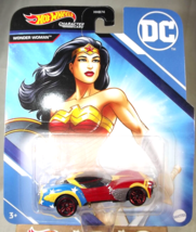 2022 Hot Wheels DC Comics Character Cars WONDER WOMAN Red/Yellow/Blue w/RedPr5Sp - £9.77 GBP