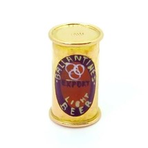 Vintage 14K Gold Sloan &amp; Co Ballantine&#39;s Export Light Beer Keglined Flat Top Can - £589.76 GBP