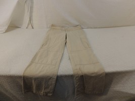 Banana Republic Cargo Style Pants Women&#39;s 8 RN 54023 Cream 100% Cotton 5... - £9.54 GBP