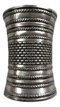 Beautifully Decorated Silver Tone Wrist Bracelet  - Length 4&quot; - £11.99 GBP