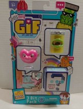 Oh! My GiF Gifs Gone Live! 3 Bit Pack by Moose Toys 2019 heart trash can &amp; ? - £7.11 GBP