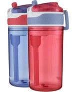 Contigo Water Bottle Set, 2 Spill-Proof Water Bottles 13oz - Red &amp; Blue - $754.30 MXN