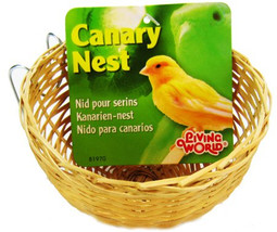 Living World Wicker Canary Nest 10 count Living World Wicker Canary Nest - £29.79 GBP