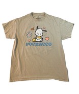 Pochacco Sanrio Unisex Tan Graphic Tee Front Back Graphic T-shirt, Size ... - £14.36 GBP
