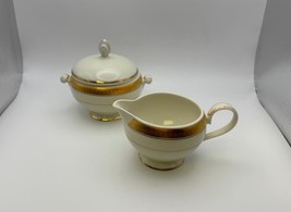 Mikasa Fine China PALATIAL GOLD Creamer &amp; Sugar Bowl Set - $1,017.84 MXN
