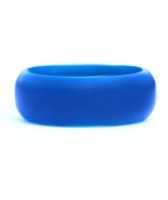 Mens Blue Silicone Ring Size 10 - $54.29 MXN