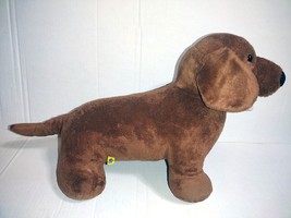 Build A Bear Brown Dachshund Weiner Dog Plush 17&quot; Stuffed Animal BABW - £10.50 GBP