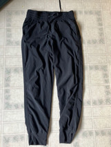 Gap Fit Womens Insulated Lined Nylon Jogger Pants Small Black Elastic Waist - £19.90 GBP