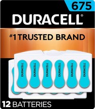 Duracell Hearing Aid Batteries Blue Size 675, 12 Count Pack, 675A Size Hearing A - £16.73 GBP