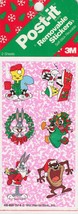 1991 Looney Toons Christmas 3M Stickers Tasmanian Devil, Bugs, Tweety, Daffy - $17.32