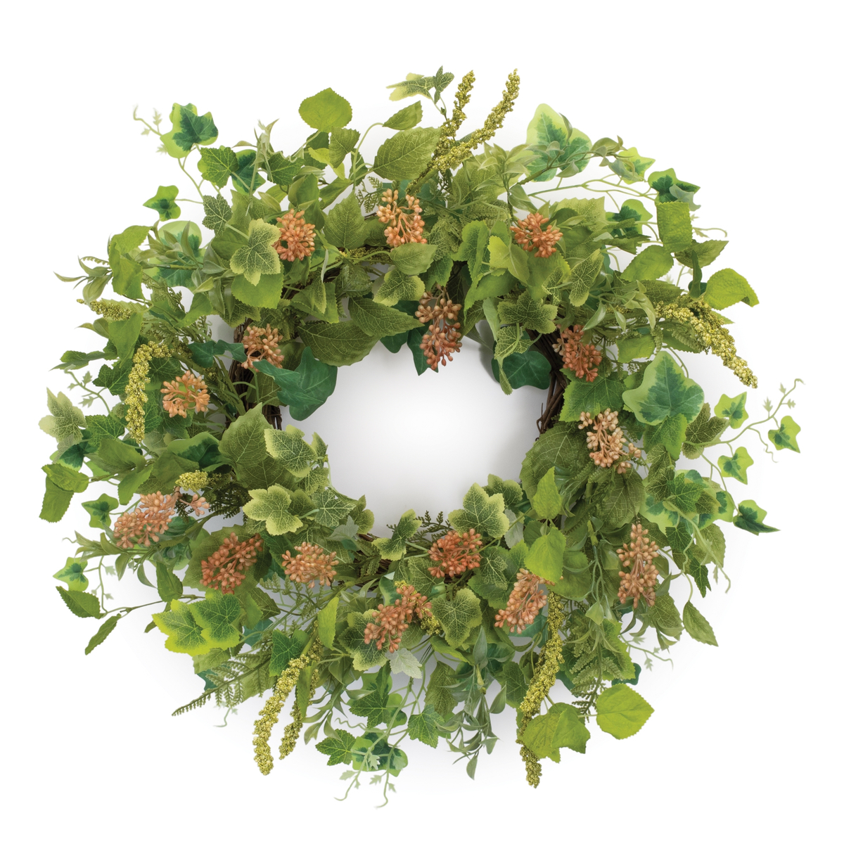 Mixed Seeded Foliage Wreath 24&quot;D - $78.78
