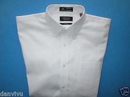 Nordstrom MEN’S SHOP Smartcare Med Spread Trim Twilled Dress Shirt White 16 | 33 - £20.64 GBP