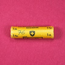 Coins Roll Switzerland 1 Rappen 1976 Roll of 50 Coins KM#46 BU 02071 - £28.70 GBP