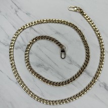 Gold Tone Flat Chain Link Purse Handbag Bag Replacement Strap - $17.81