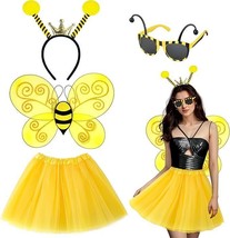 Woman&#39;s Bee Costume - TuTu Skirt, Wings, Headband and Glasses - One Size - £11.00 GBP