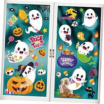 8 Sheets Halloween Window Clings, Halloween Ghost Window Window Sticker - £8.81 GBP