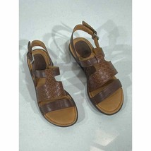 BOC Dark Brown Agda Weaved Sandals Womens Size 7M - £27.61 GBP