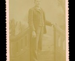 Vintage CDV Photo Genealogy JE Carnahan Studio Man Standing Wytheville V... - $10.88