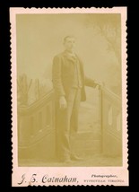 Vintage CDV Photo Genealogy JE Carnahan Studio Man Standing Wytheville V... - $10.88