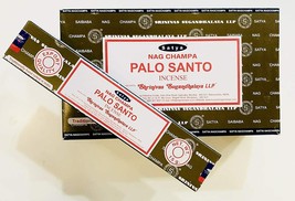 Satya Nag Champa Palo Santo Bamboo Incense Sticks (12 Packs x 15 Grams) - $20.73