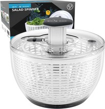 Salad Spinner Large Lettuce Spinner Kitchen Gadgets Large Salad Spinner 6.3 Qt O - £45.47 GBP