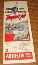 1948 Print Ad Auto-Lite Spark Plugs Farm Pickup Truck &amp; Tractor Toledo,OH - £10.70 GBP