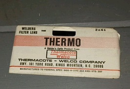 Thermacote welco Welders Filter Lens 2x 4 1/4, shade - $5.00