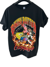Men&#39;s SPONGEBOB Bikini Bottom Choppers Harley Biker Motorcycle T-Shirt B... - $280.41 MXN